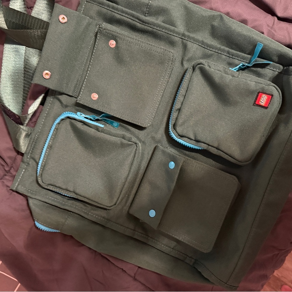 Black and Blue Men's Bag